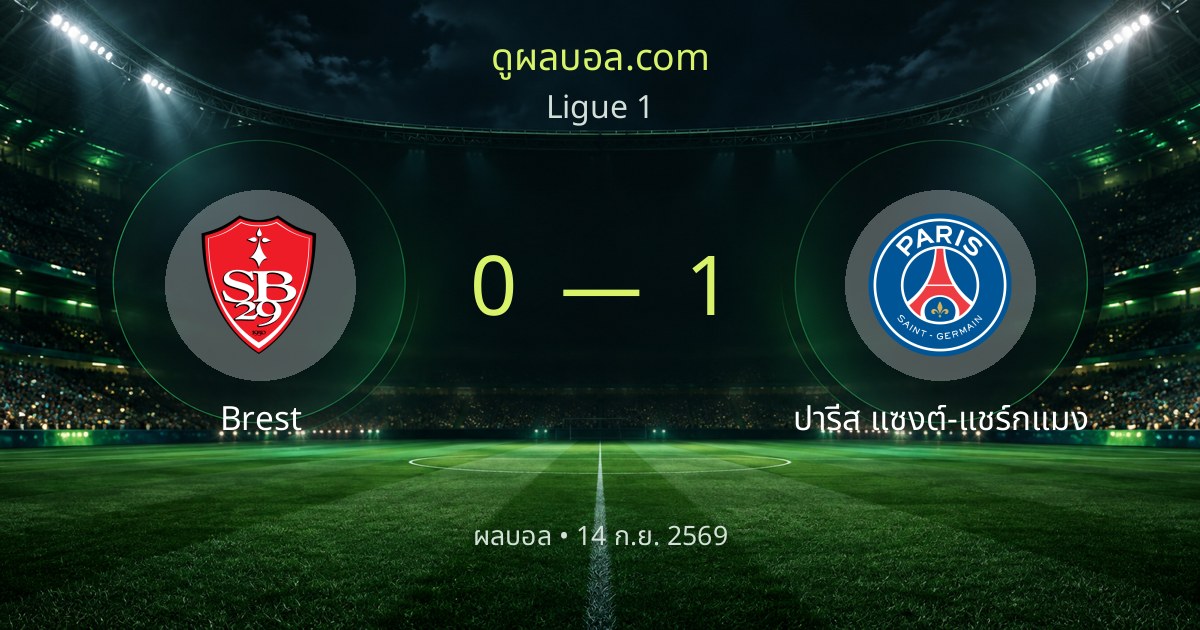 Brest 0–1 Paris Saint-Germain | Match report